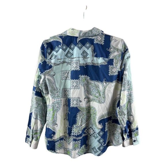 Chico's 3 Piece Clothing Lot Tops Blouses Size 1 Medium Career Casual Blue - Picture 6 of 16